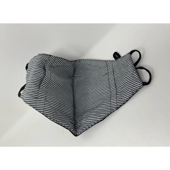 JOHNNY WAS Face Mask Covering Black Cotton Embroidered Evil Eye OJO - Picture 3 of 5